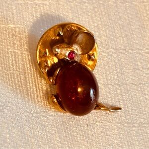 Vintage Gold Jelly Belly Mouse Pin
